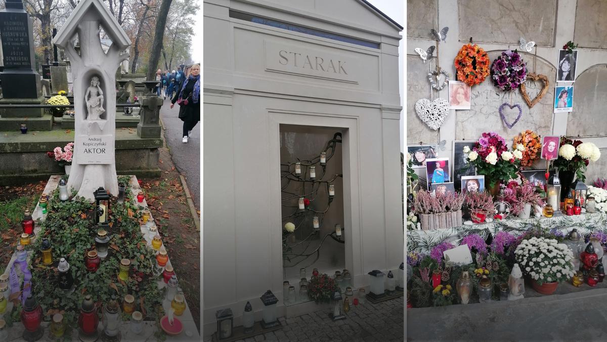 Groby znanych osób na Powązkach