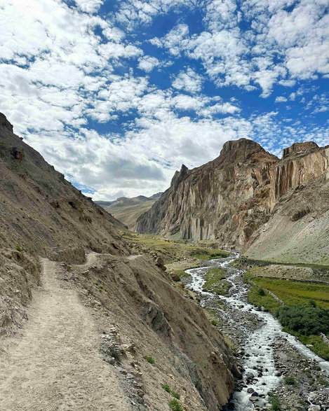 Trekking aklimatyzacyjny w Ladakh. Wysokość 4600m. Kolekcja własna