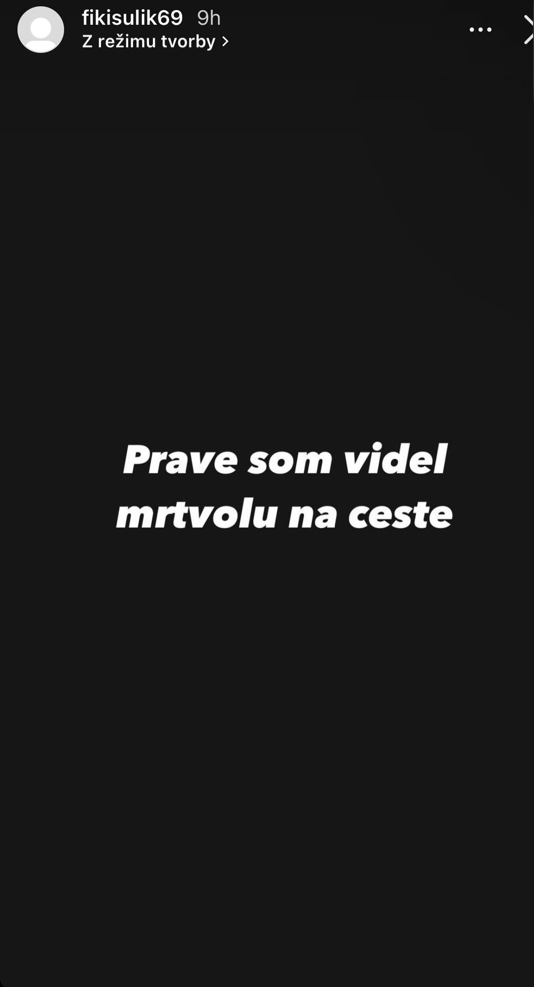 Filip Sulík, syn Richarda Sulíka, rozpovedal príbeh o mŕtvole.