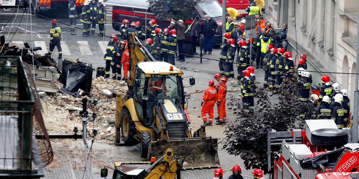 Katowice. Wybuch gazu przy ul. Sokolskiej i Chopina 