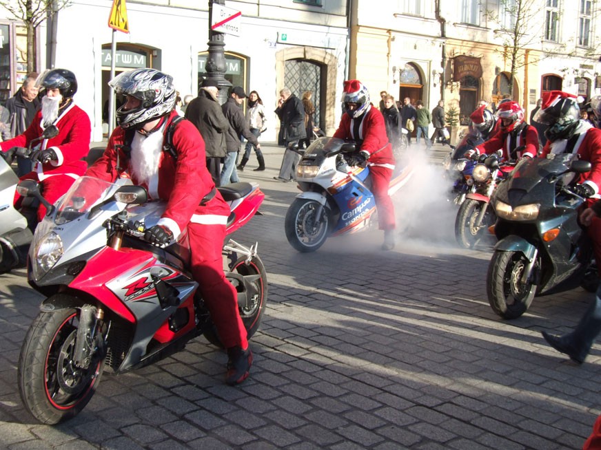 MIKOŁAJKI MOTOCYKLOWE W KRAKOWIE '2008