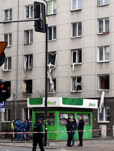 Ściana frontowa przetrwała wybuch