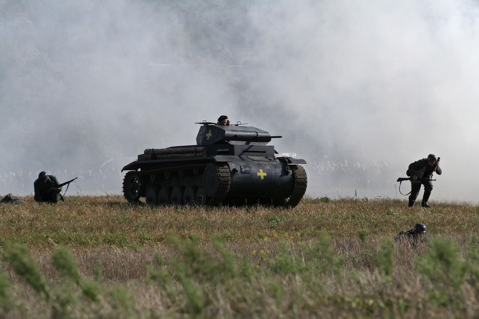 STRĘKOWA GÓRA 70 ROCZNICA BITWY POD WIZNĄ INSCENIZACJA