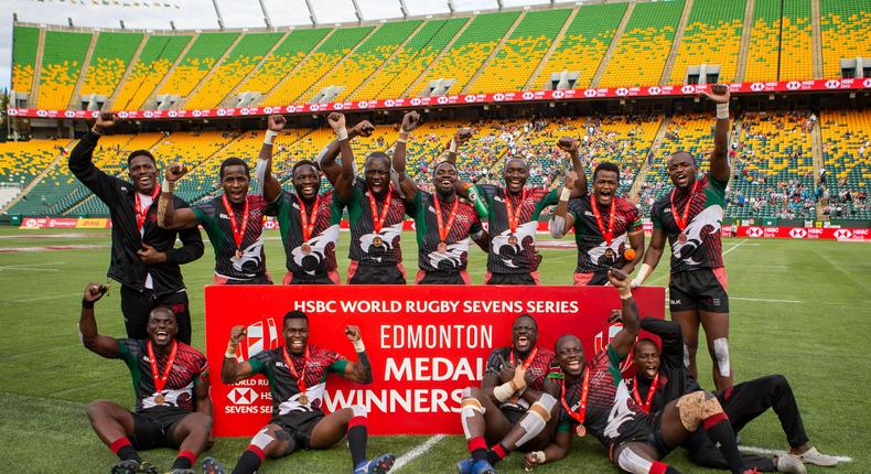 Kenya 7s finish third at the Edmonton 7s after thrashing hosts Canada 33-14 in the Bronze medal match.