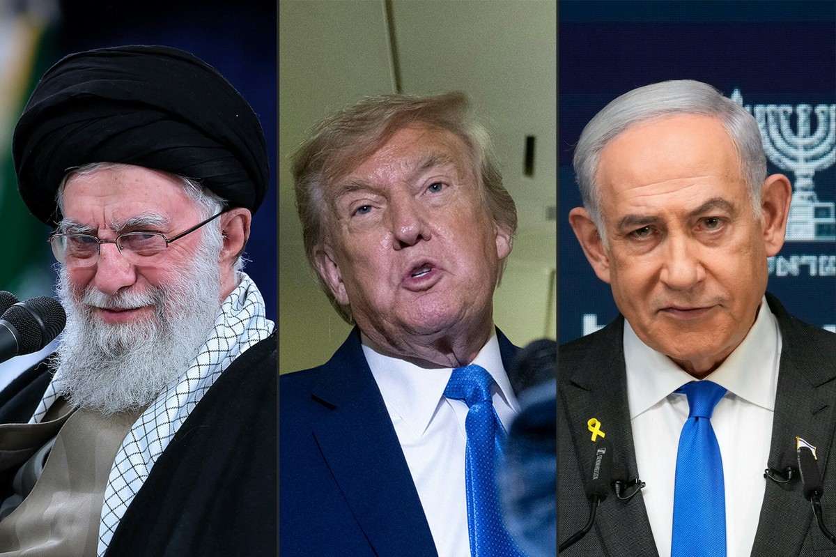 Ali Chamenei / Donald Trump / Benjamin Netanjahu