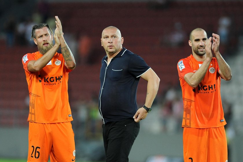 Pilka nozna. Ekstraklasa. Cracovia Krakow - Zaglebie Lubin. 17.08.2018