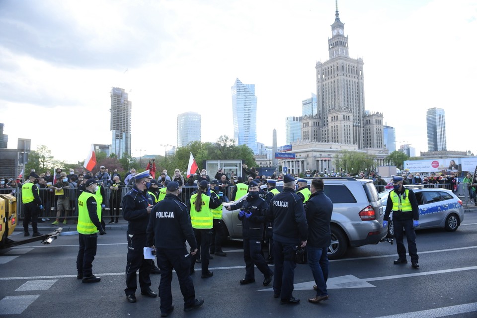 Warszawa: protest przedsiębiorców