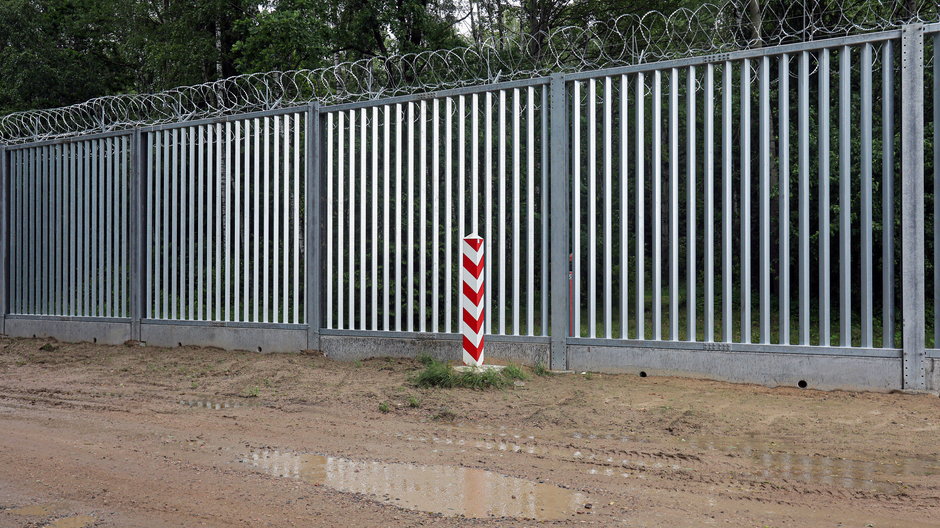 Płot na granicy z Białorusią