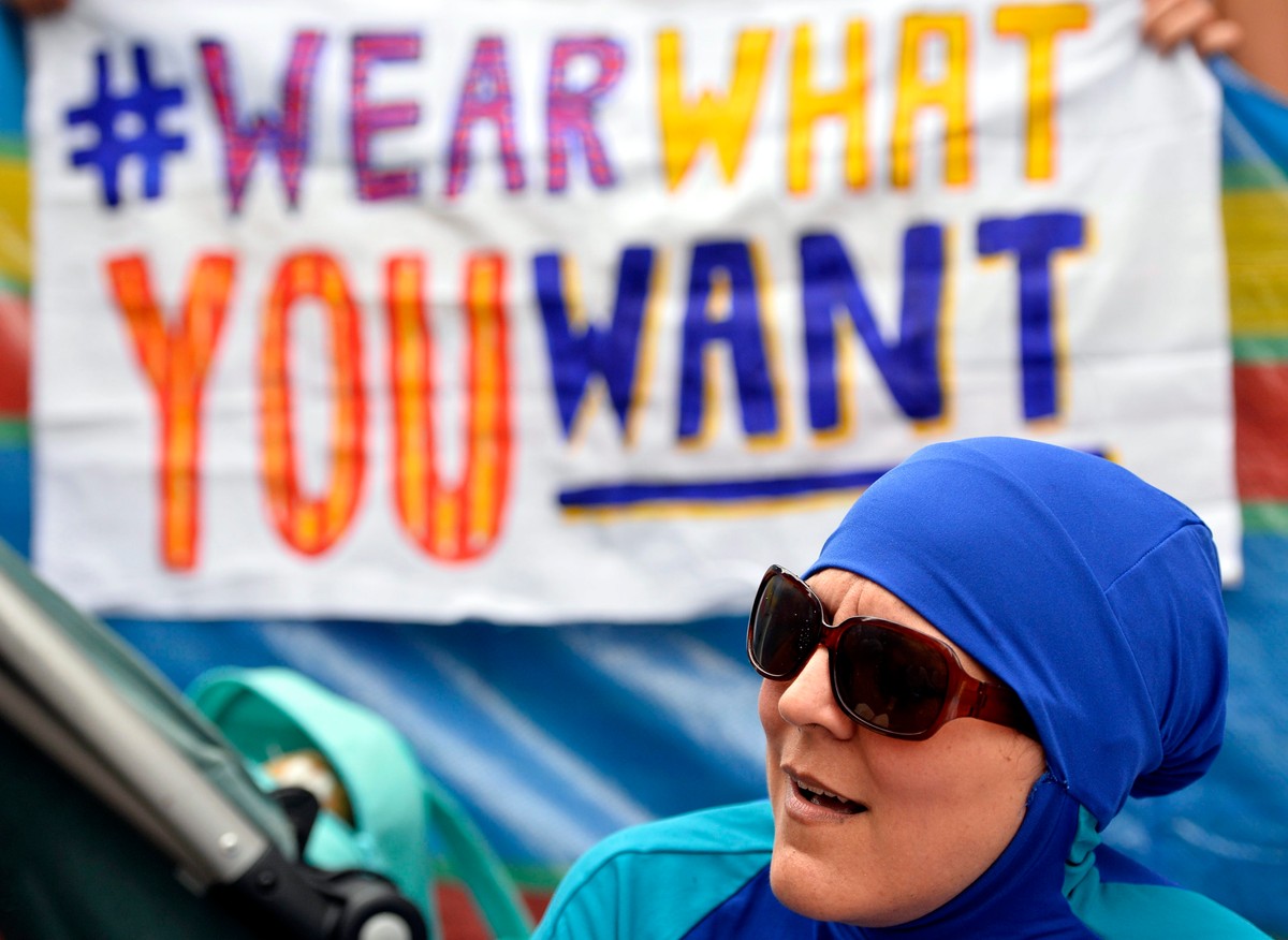 Protest w obronie burkini