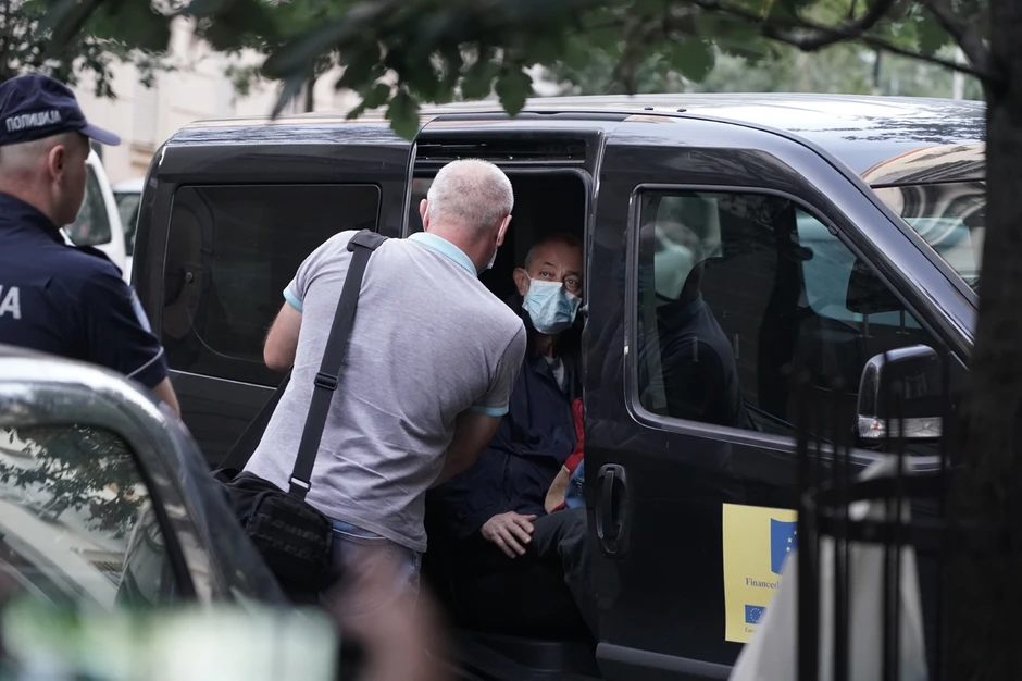 Miroslav Mika Aleksić po izlasku iz pritvora