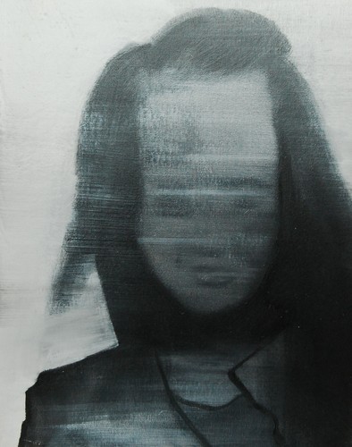 'Szkice do portretu 43', Cezary Bednarczyk, olej na płótnie, 50x40 cm