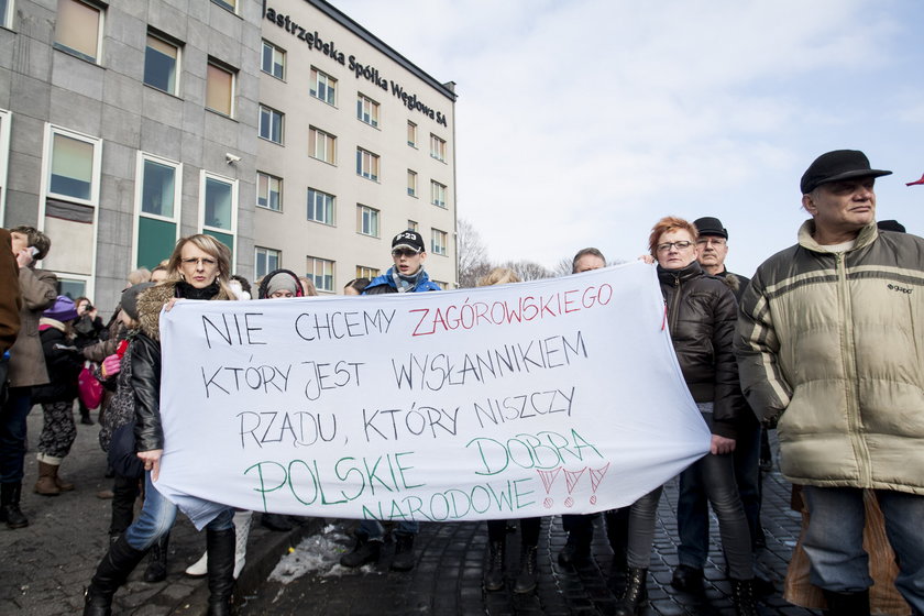 Jastrzębie Zdrój. Pikieta żon górników 