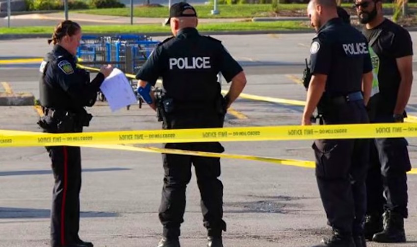 Kanadska policija  na mestu masakra