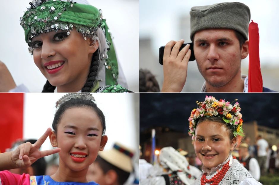 Narodne igre i nošnje iz deset zemalja u istoj koloni