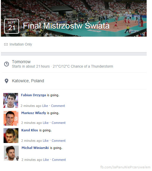 Polska w finale mistrzostw świata - reakcja internautów