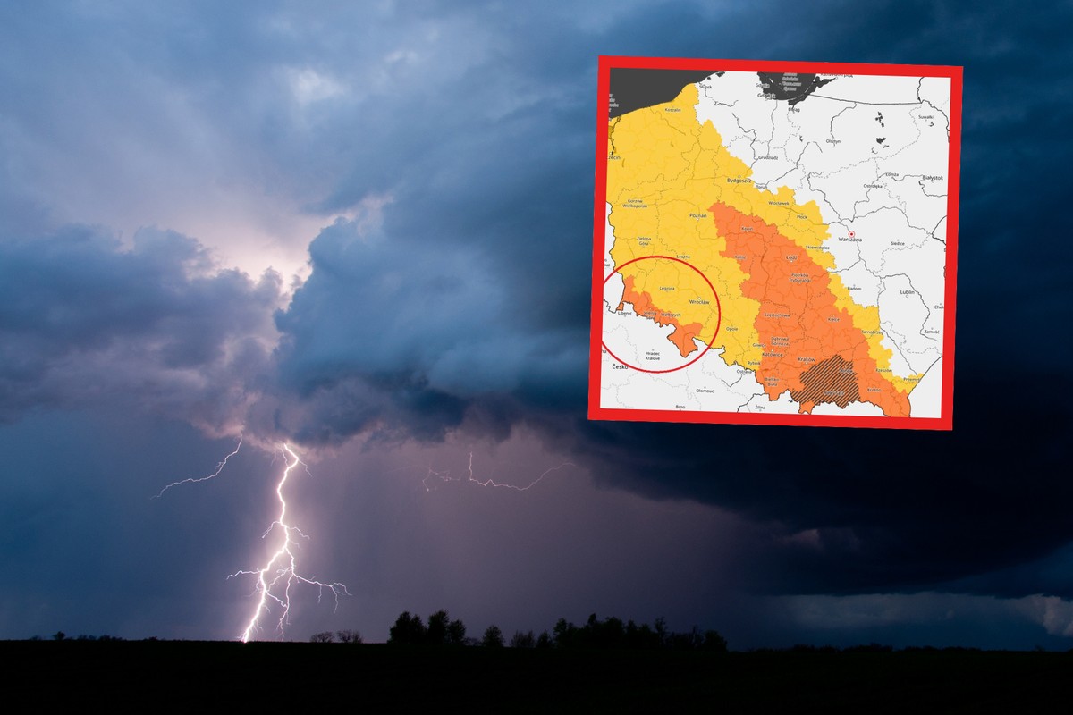 ALERT IMGW. Drugi stopień zagrożenia burzowego dla części kraju