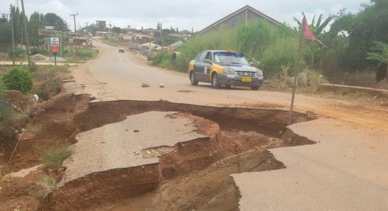 Santasi residents in fear over collapsed bridge