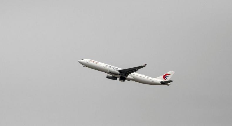 A China Eastern Airlines Corp. aircraft takes off at Incheon International Airport in Incheon, South Korea, on Monday, March 21, 2022.  Photographer: Jean Chung/Bloomberg via Getty Images