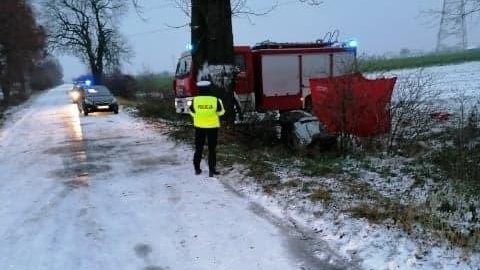 Wypadek w powiecie jarocińskim fot. KPP Jarocin