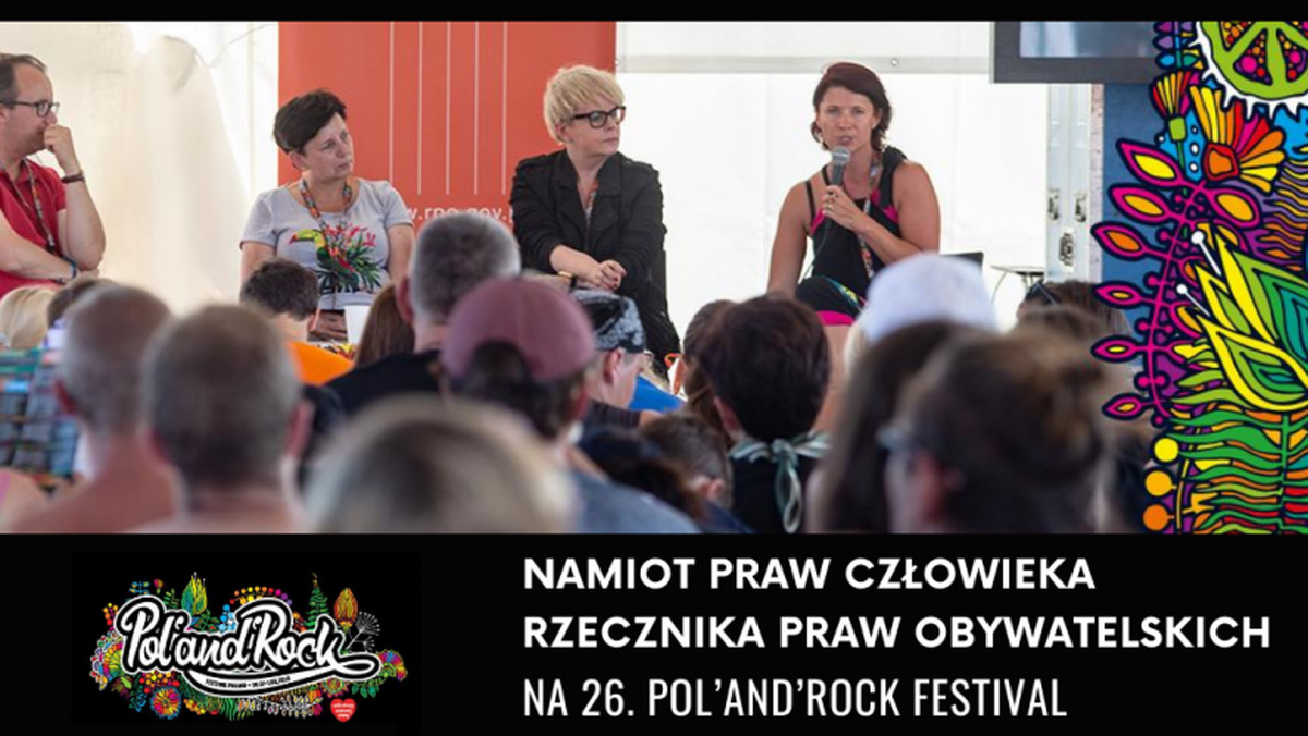 <strong>Procesy w serialach Netfliksa, #Wolne Sądy, rozmowa z Marianem Turskim – to tylko niektóre tematy podejmowane w wirtualnym namiocie RPO podczas tegorocznej edycji Pol’and’Rock Festival. Start dziś tuż przed 9 rano!</strong>