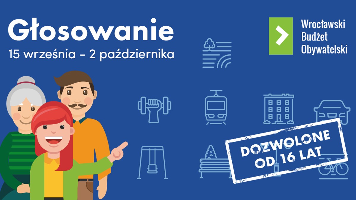 Wrocławianie mogą już decydować, które projekty powinny być realizowane w ramach tegorocznej edycji Wrocławskiego Budżetu Obywatelskiego. Do wyboru jest ponad 370 pomysłów.