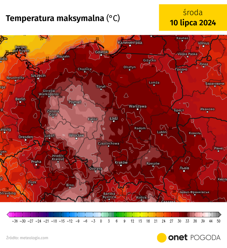 W środę największy upał zapowiadamy na zachodzie i południowym zachodzie