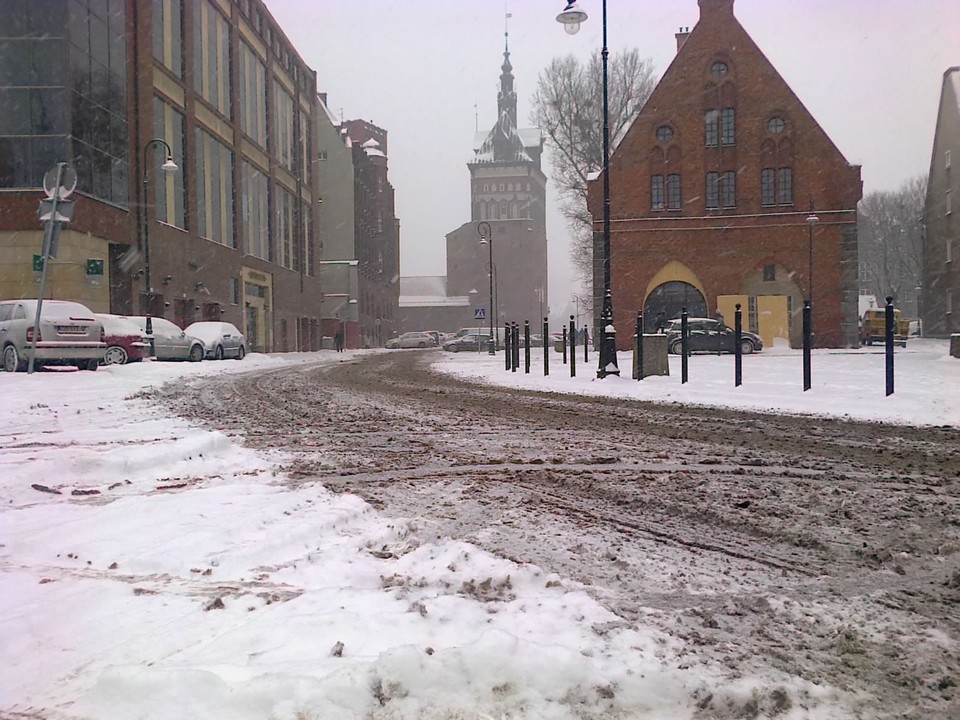 Gdańsk: zima atakuje!