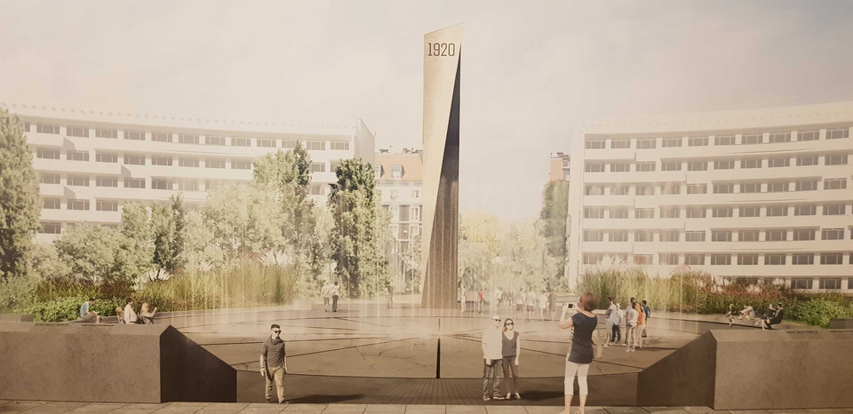 Zwycięski projekt pomnika upamiętniającego Bitwę Warszawską 1920