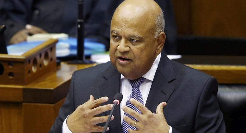 South African Finance Minister Pravin Gordhan delivers his 2016 Budget speech to parliament in Cape Town, February 24, 2016. 