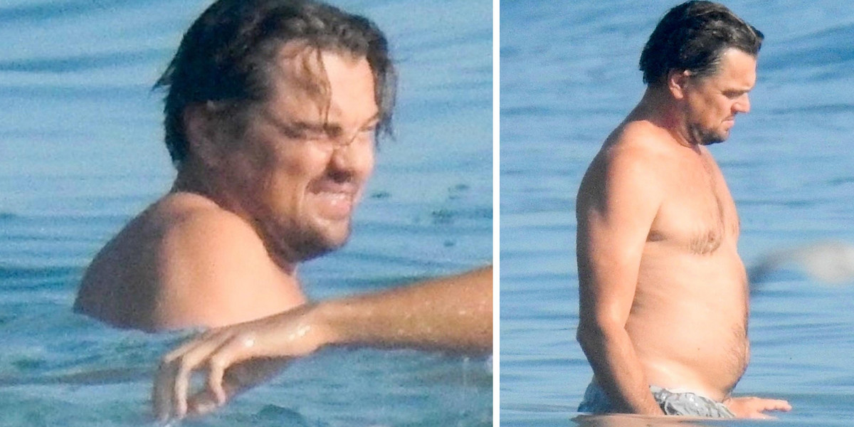 DiCaprio wylegiwał się na plaży z kumplami.