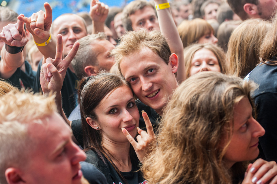 Publiczność na koncercie Iron Maiden w Poznaniu