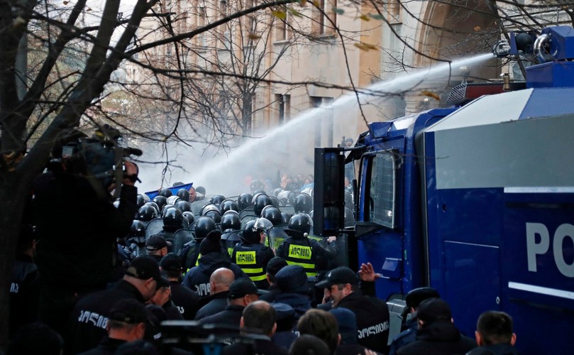 Gruzińska policja w akcji
