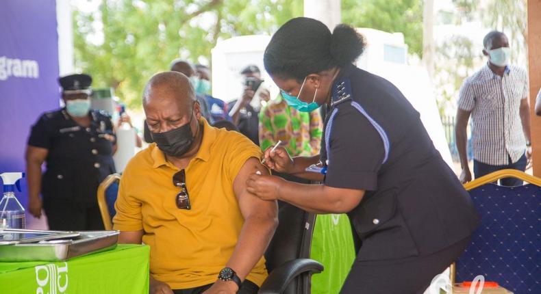 COVID-19 vaccines are safe – Mahama urges Ghanaians to get vaccinated