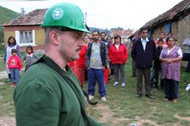 Our Slovakia Peoples Party (LSNS) walks out against Roma people