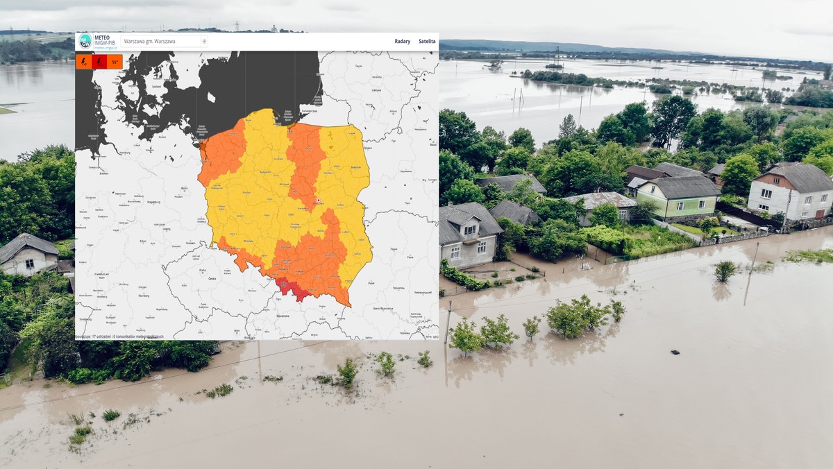 IMGW wydaje najwyższe ostrzeżenia. Nadchodzą burze z ulewami i gradem