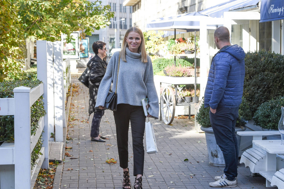 Agnieszka Cegielska na promocji książki Kingi Rusin