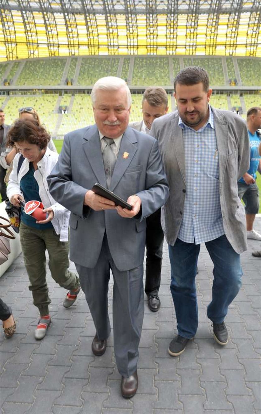 lech wałęsa na baltic arena