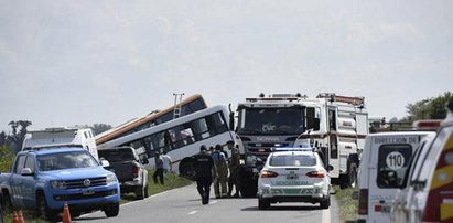 Argentyna: 13 osób zginęło w zderzeniu dwóch autokarów