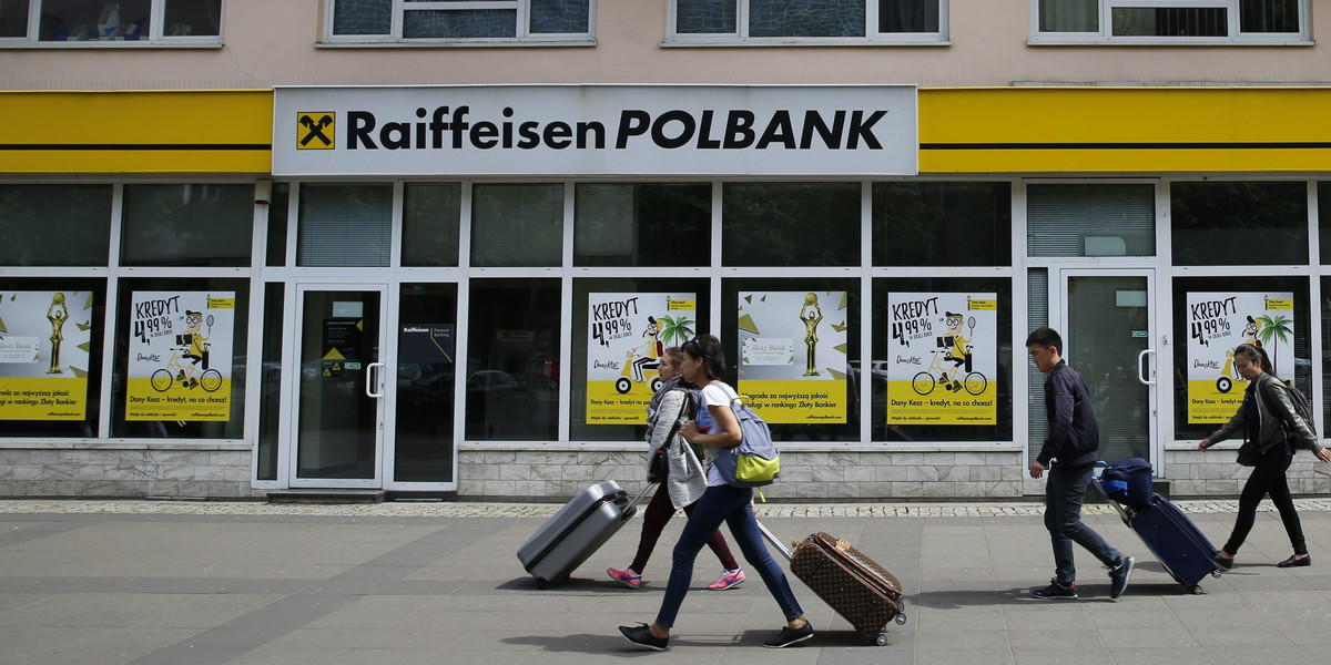 Raiffeisen dokonał odpisu na 86 mln zł z powodu "utraty wartości marki Polbank"