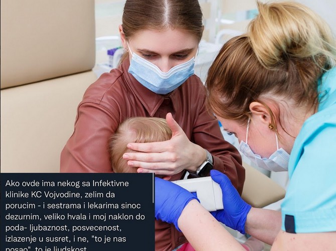 Mama deteta sinoć ostavljenog u bolnici oglasila se na Tviteru