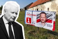 Kampania PiS. Za chwilę cały region zostanie wytapetowany twarzą Janusza Cieszyńskiego.