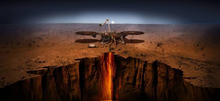 Mars InSight Lander - lądownik NASA wykrył liczne trzęsienia ziemi na Marsie