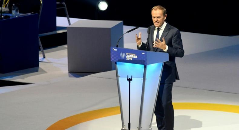 Former EU Council President Donald Tusk vowed to fight against political populists, manipulators and autocrats