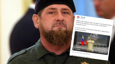 Kadyrow dostał "prezent" na urodziny. Absurdalne wyróżnienie i wielka feta w Rosji. Jest nagranie