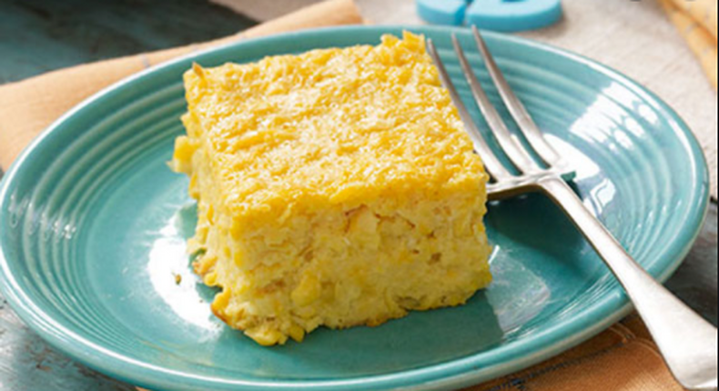 Sweet corn cake