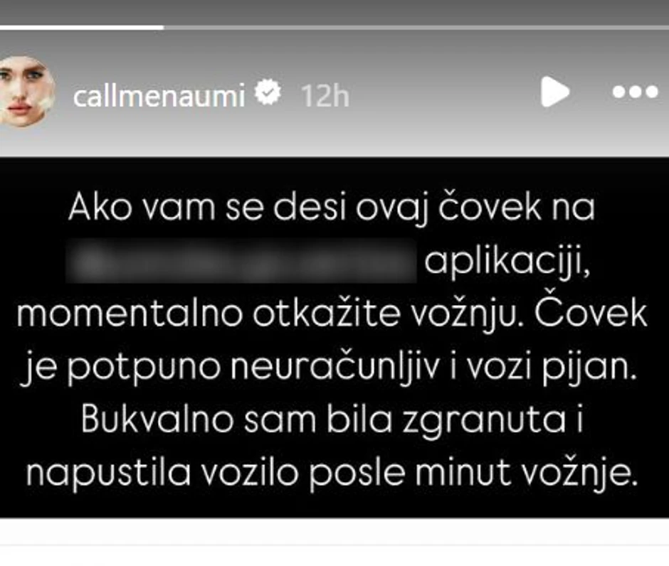 Mina Amidžić, objava