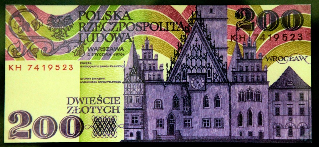 Banknoty polskie. Projektant i grafik ANDRZEJ HEIDRICH