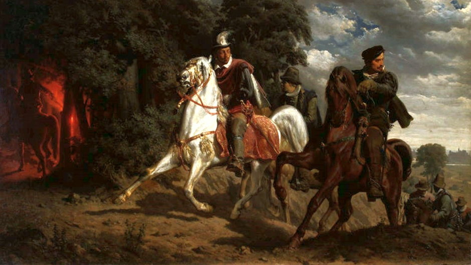 Ucieczka Henryka Walezego z Polski (obraz Artura Grottgera)