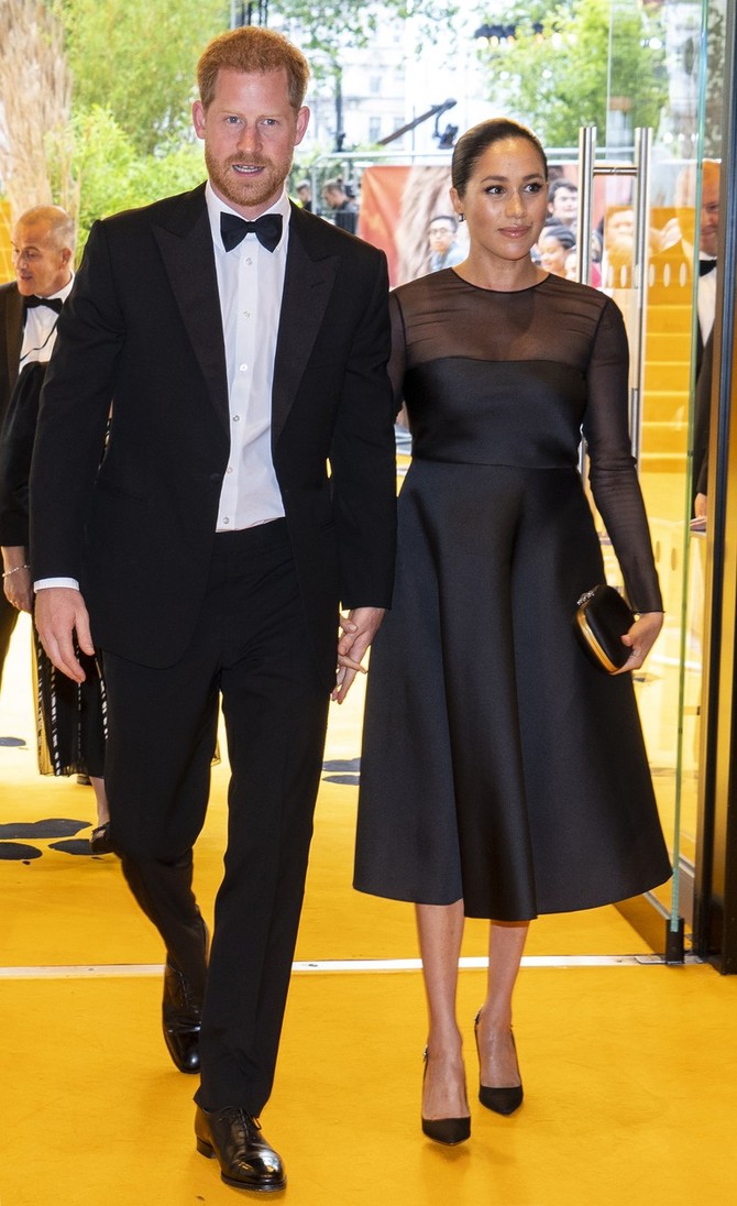 Megan i Hari na premijeri "Kralja lavova" u Londonu 