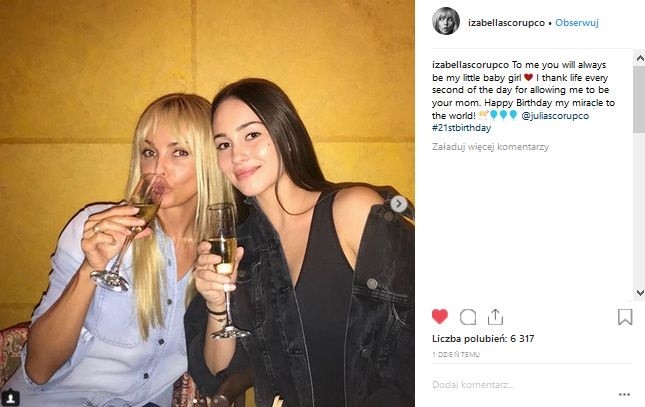 Izabella Scorupco z córką Julią